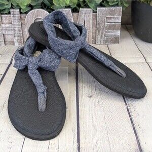 Sanuk Yoga Mat Sling Sandals - Heather Blue